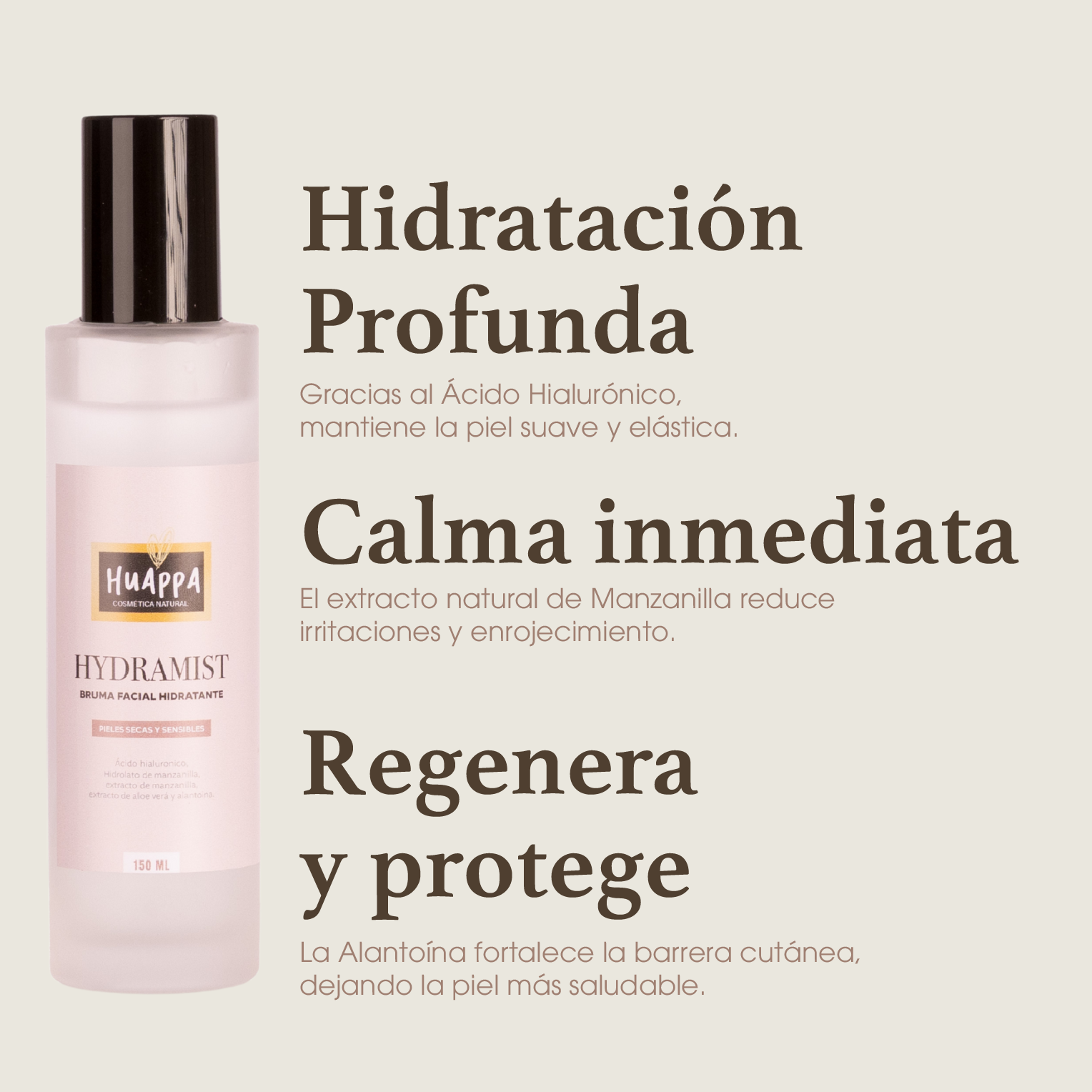 Hydramist bruma facial hidratante-calmante 150 Ml